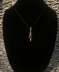 realistic heart dagger necklace
